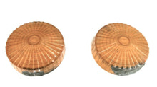 Pair of Bargman 100A Amber Round Lenses - Used