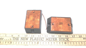 Pair of NT222 Amber Clearance Lights 3 3/4 x 2