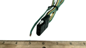 Wiring Connector 4-Way - Flat - Vehicle Side - 29"