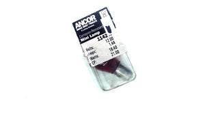 Pair of Ancor 521140 Double Contact Bayonet 12V Red Light Bulbs