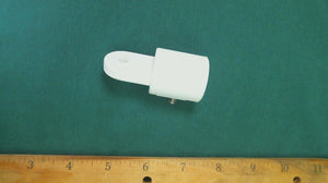 White 7/8" Outside End