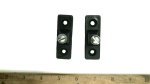 Pair of Side Mount Deck Hinges - Black