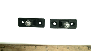 Pair of Side Mount Deck Hinges - Black