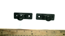 Pair of Side Mount Deck Hinges W/Knobs - Black