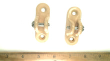 Pair of Small Deck Hinges - Beige - Used