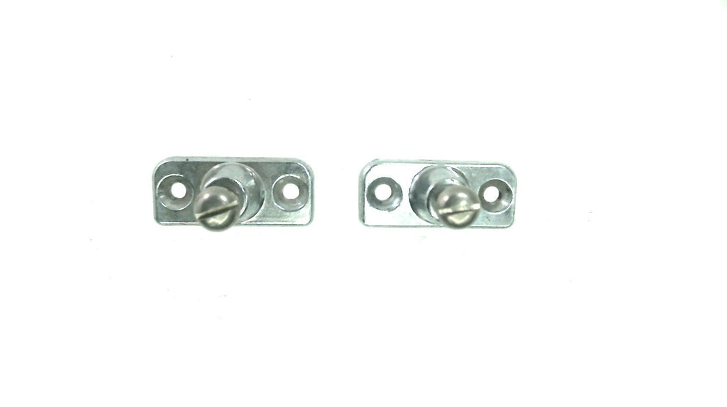 Pair of Side Mount Deck Hinges - Chrome