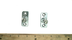 Pair of Side Mount Deck Hinges - Chrome