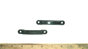 Pair of Black Footman Loops - L 2 3/4" 1 5/8"