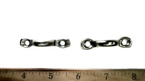 Pair of Stainless Pad Eyes L 2" - ID 1/2"