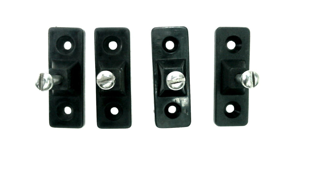 Set of 4 Side Mount Deck Hinges - Black