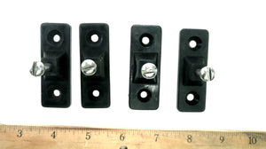 Set of 4 Side Mount Deck Hinges - Black