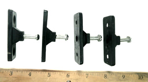 Set of 4 Side Mount Deck Hinges - Black