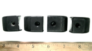 Set of 4 Slide Track End Caps - Black - Used