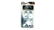 Pair of Boater Sports S-0604CSM 4" Strap Hinges - Chrome Plated Brass