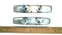 Pair of Vintage Chrome Stud Mounted Cleats - 5 1/2" - Used