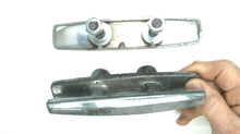 Pair of Vintage Chrome Stud Mounted Cleats - 5 1/2" - Used