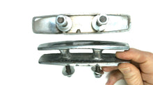 Pair of Vintage Chrome Stud Mounted Cleats - 5 1/2" - Used