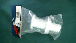 Johnson Pump 75125 1-1/8" White Thru-Hull Fitting