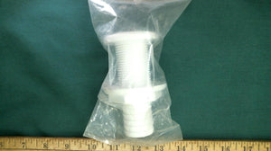 Johnson Pump 75125 1-1/8" White Thru-Hull Fitting