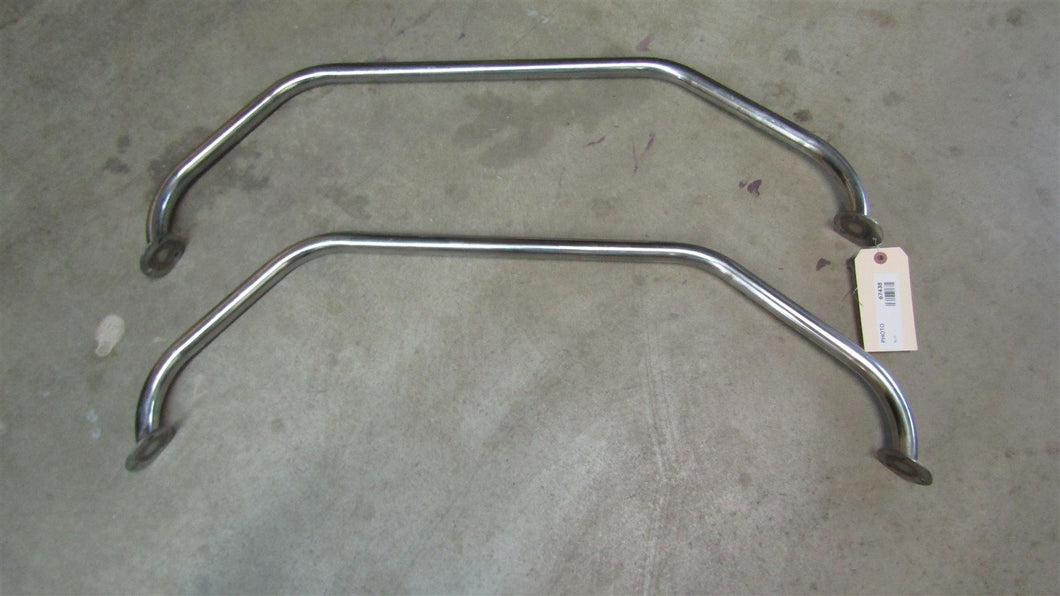 Pair of Stainless Steel Handrails for Stern/Rear Entry