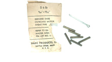 Dare D 6 Br Pkg of 6 Brass Shear Pins 9/64" x 15/16" & 1 Cotter Pin