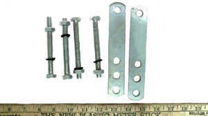 Pair of 6 3/4" x 1 1/4" Tie Brackets W/Bolts