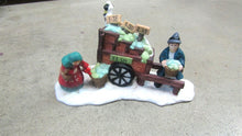 Christmas Village Fish Vendor/Wagon - Used