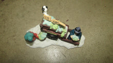 Christmas Village Fish Vendor/Wagon - Used