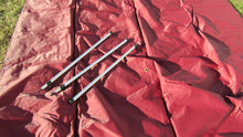 Maroon Fishing Boat Mooring Cover w/3 Poles 16' x 6' Eagle