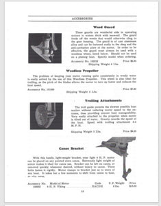 1933 4 HP Eatons Viking Outboard Model 441 Instructions & Repair Parts List