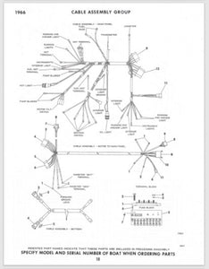 1966 Johnson Reveler Boat Models 222803R 232803R Parts Catalog