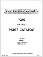 1965 Johnson Sea Horse 90HP V4M-11C V4ML-11C Electramatic Parts Catalog