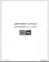 1963 Johnson Sea Horse 10HP QD-24M QD-24B QDL-24M QDL-24B Parts Catalog