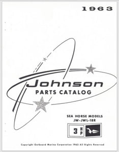 1963 Johnson Sea Horse 3HP JW-18R JWL-18R Parts Catalog