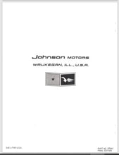 1963 Johnson Sea Horse 3HP JW-18R JWL-18R Parts Catalog