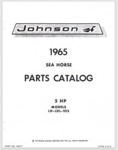 1965 Johnson Sea Horse 5HP LD-10S LDL-10S Parts Catalog