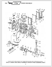 1965 Johnson Sea Horse 5HP LD-10S LDL-10S Parts Catalog