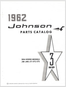 1962 Johnson 3HP JW-17 JWL-17 JW-17C JWL-17C JW-17S JWL-17S Parts Catalog