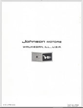 1963 Johnson 5.5HP CD-20C CDL-20C CD-20R CDL-20R Parts Catalog