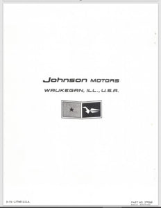 1963 Johnson 5.5HP CD-20C CDL-20C CD-20R CDL-20R Parts Catalog