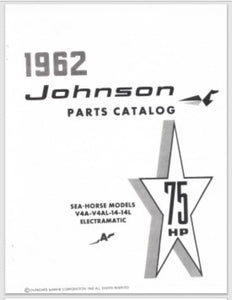 1962 Johnson 75HP Electramatic V4A-14 V4AL-14 V4A-14L V4AL-14L Parts Catalog