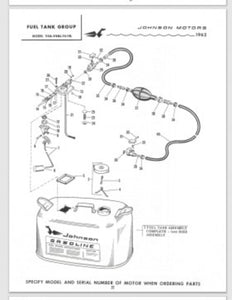 1962 Johnson 75HP Electramatic V4A-14 V4AL-14 V4A-14L V4AL-14L Parts Catalog