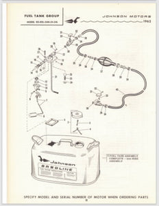 1962 Johnson 40HP RD-24 RDL-24 RD-24L RDL-24L RD-24M RDL-24M Parts Catalog