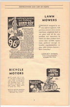 1932 Elto (Evinrude) 4HP Fisherman Parts Catalog