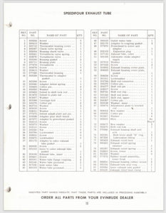 1963 Evinrude 75HP Speedifour 75352C-R 75353C-R Parts Catalog