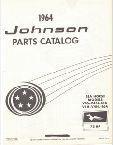 1964 Johnson 75 HP Models V4-16A V4SL-16A V4H-16A V4HL-16A Parts Catalog