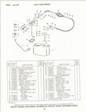 1966 Johnson 60 HP Model VX-12M VXL-12M Parts Catalog