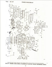 1966 Johnson 80 HP Models V4S-18C V4SL-18C Parts Catalog - Used