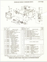 1966 Johnson 3 HP MODELS JW-21E JWL-21E JH-21E JHL-21E Parts Catalog - Used
