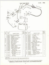 1966 Johnson 5 HP Models LD-11C LD-11R LDL-11C LDL-11R Parts Catalog - Used